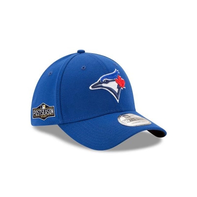 Blue Toronto Blue Jays Hat - New Era MLB Postseason Side Patch 39THIRTY Stretch Fit Caps USA7946280